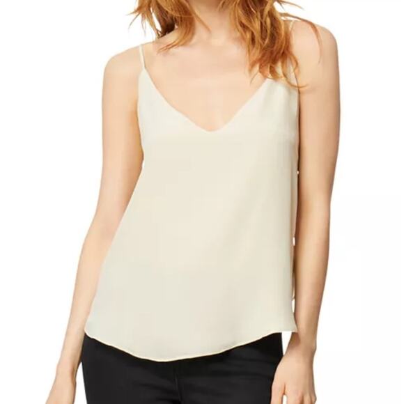 Habitual Tan Nude Camisole V-Neck Criss Cross Back Womens Top Size Small - Picture 2 of 5